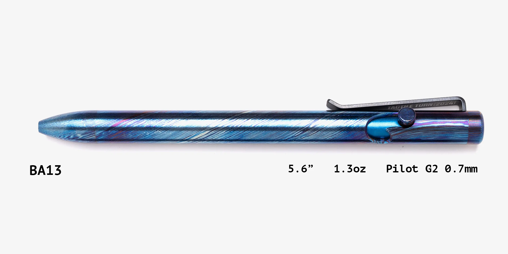 Full Titanium Damascus Bolt Action Pens - Image 13