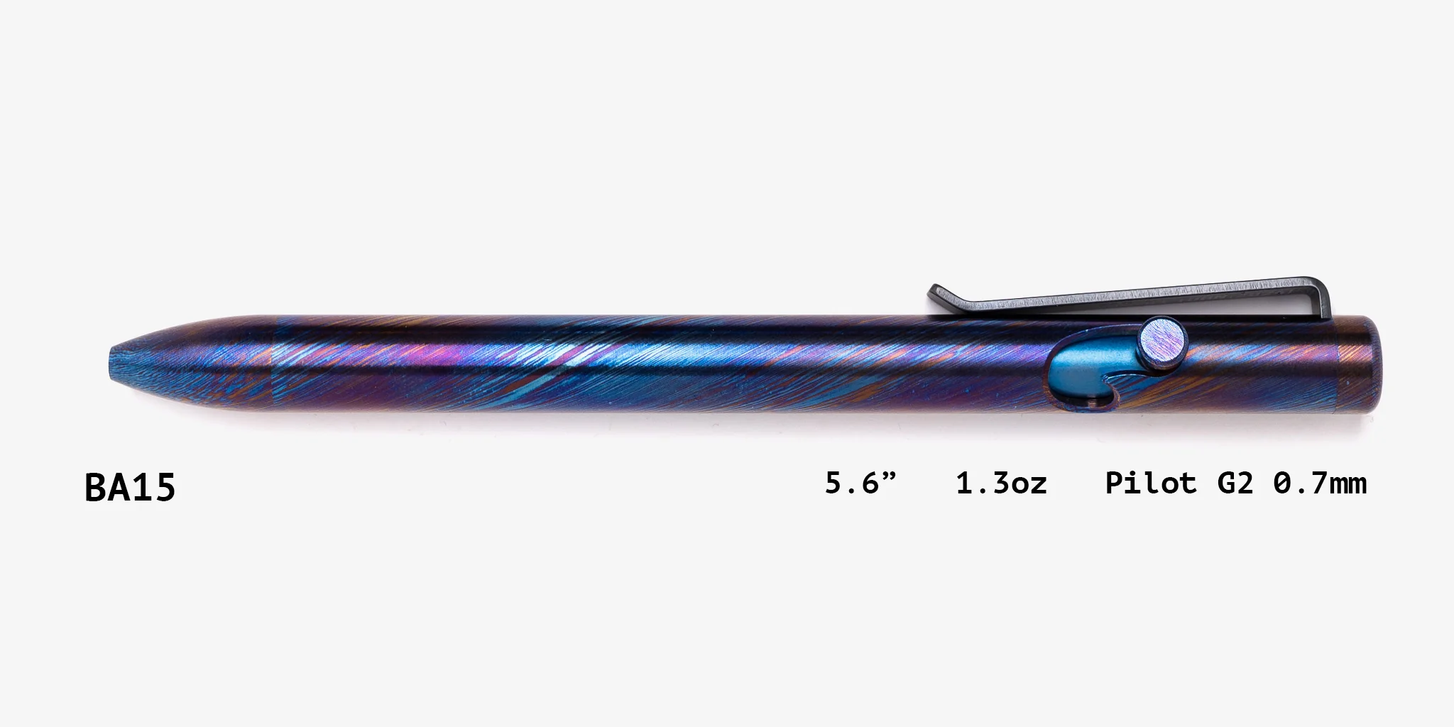 Full Titanium Damascus Bolt Action Pens - Image 15