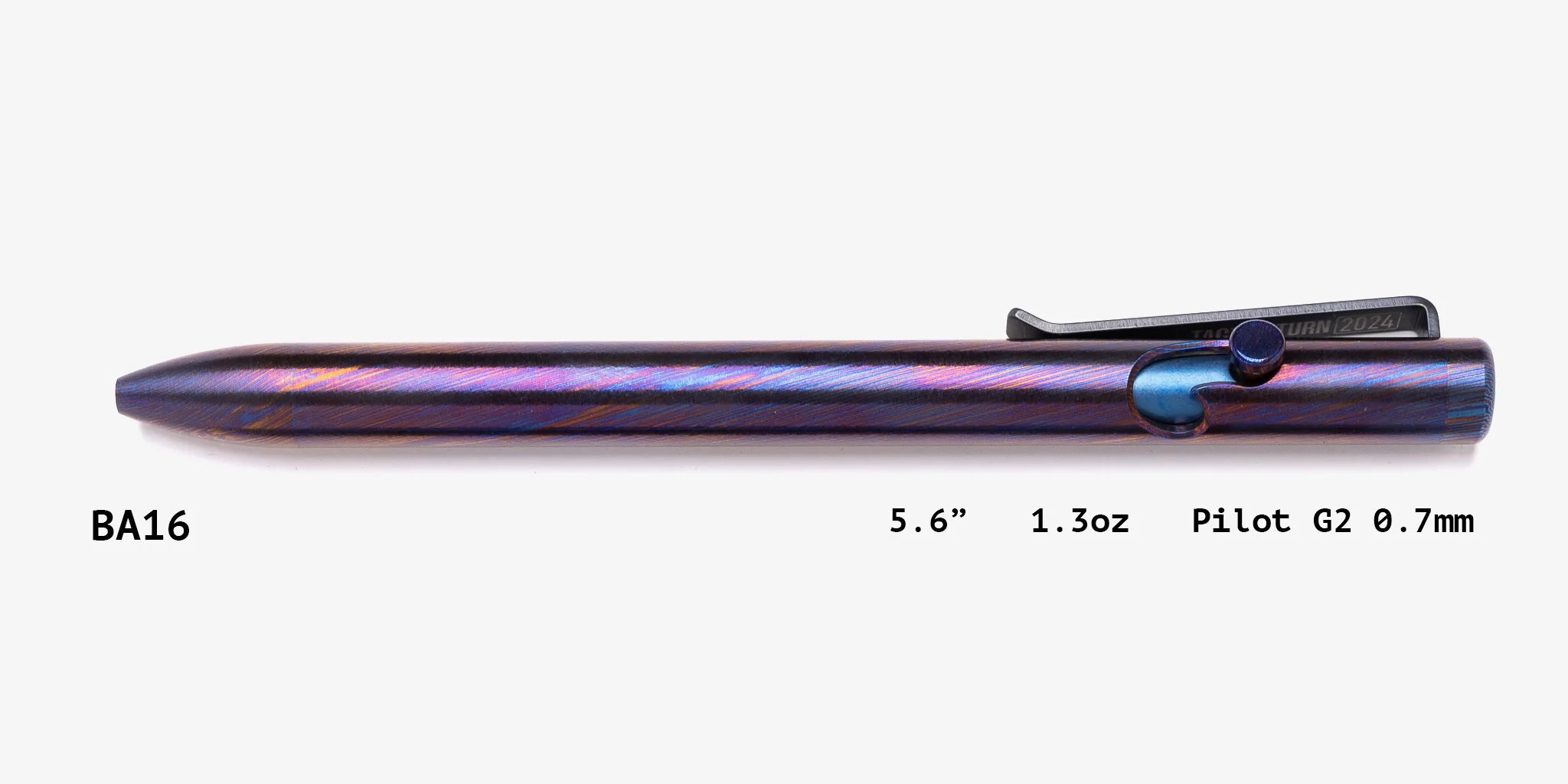 Full Titanium Damascus Bolt Action Pens - Image 16