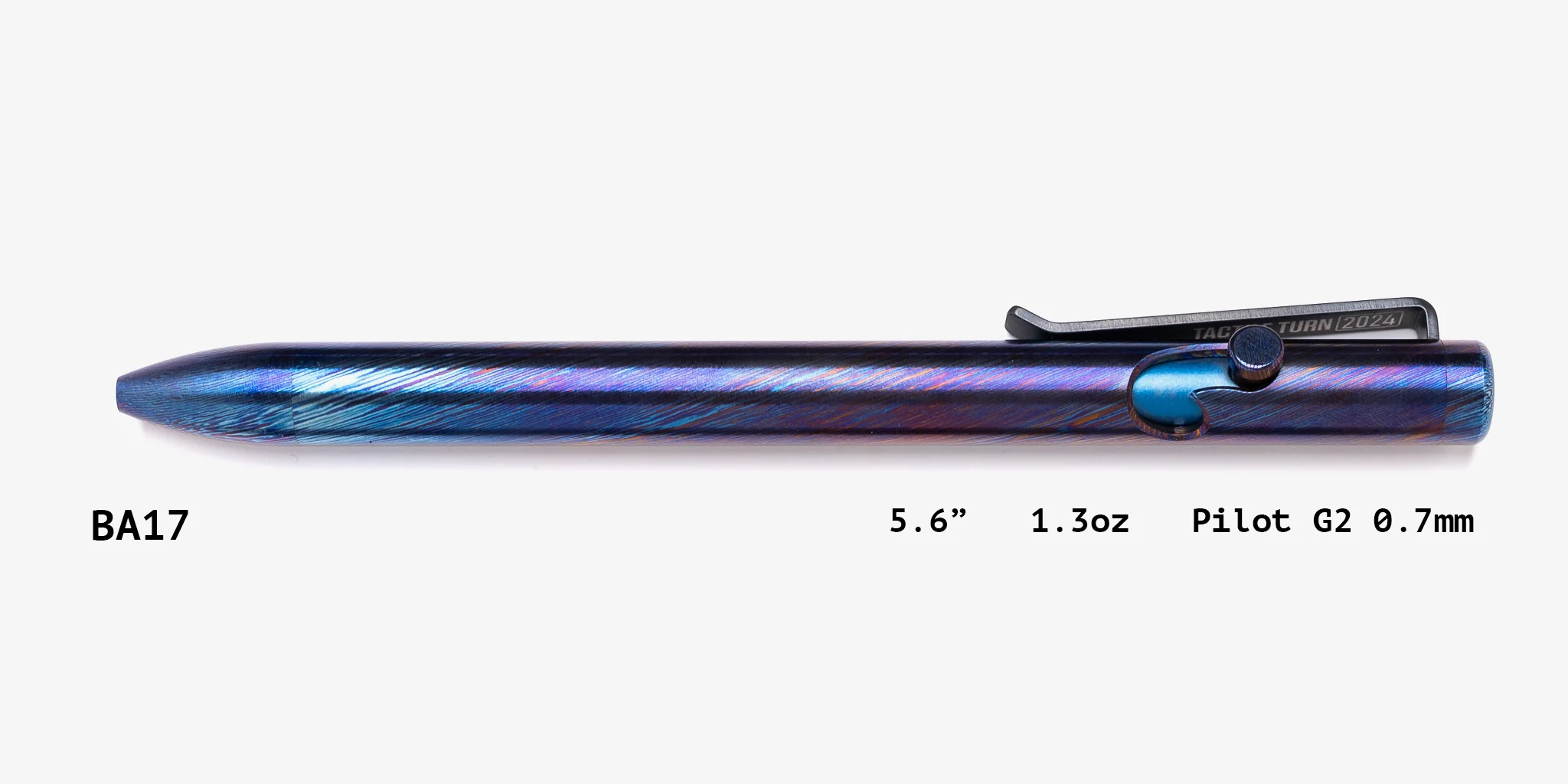 Full Titanium Damascus Bolt Action Pens - Image 17