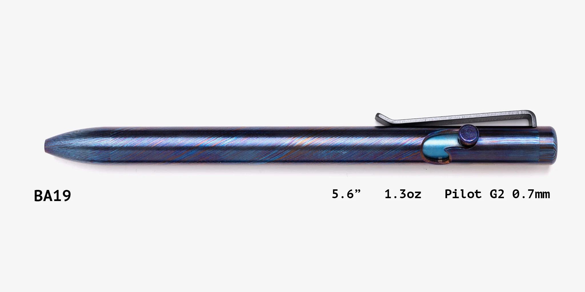 Full Titanium Damascus Bolt Action Pens - Image 19