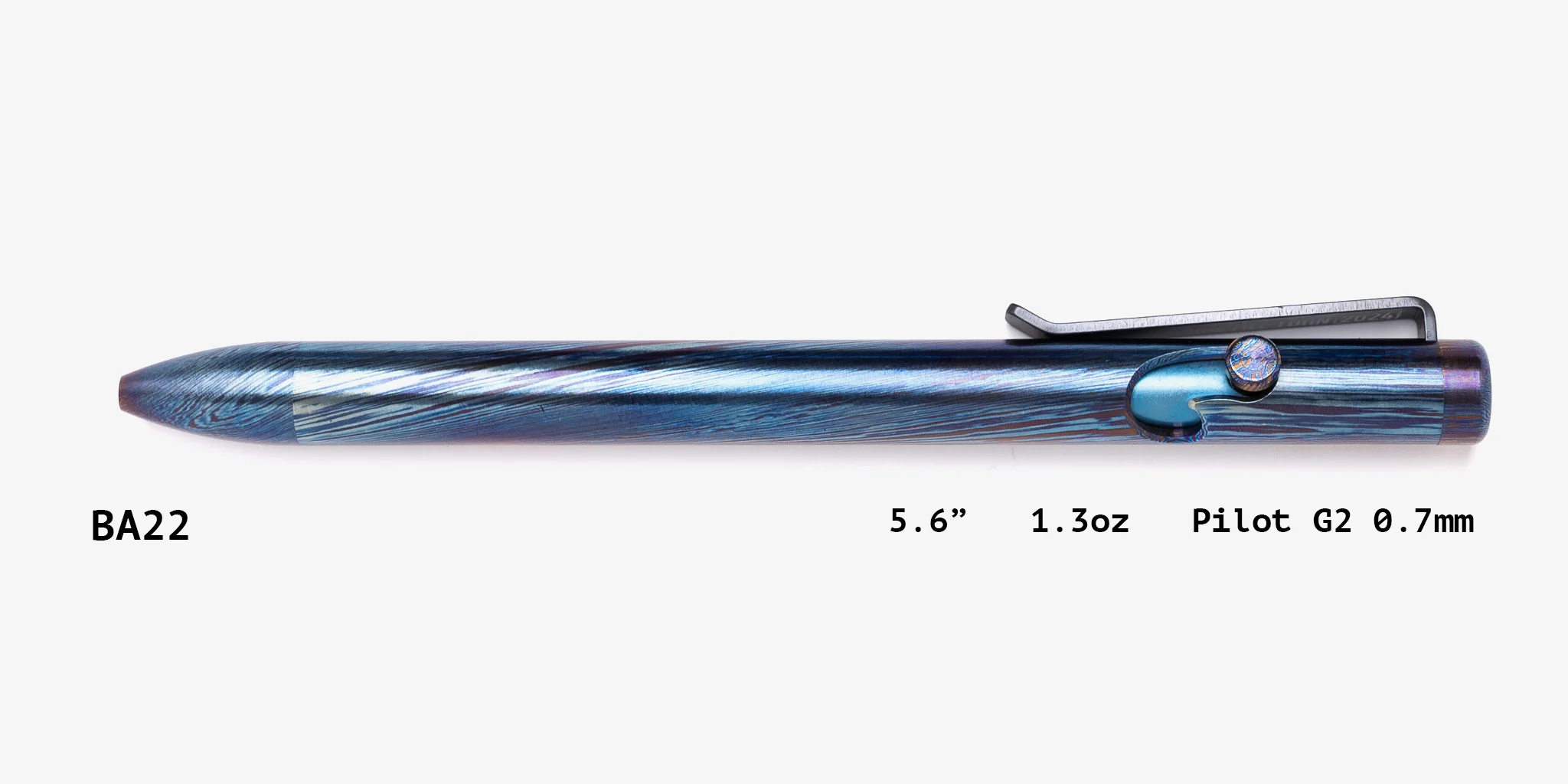 Full Titanium Damascus Bolt Action Pens - Image 22