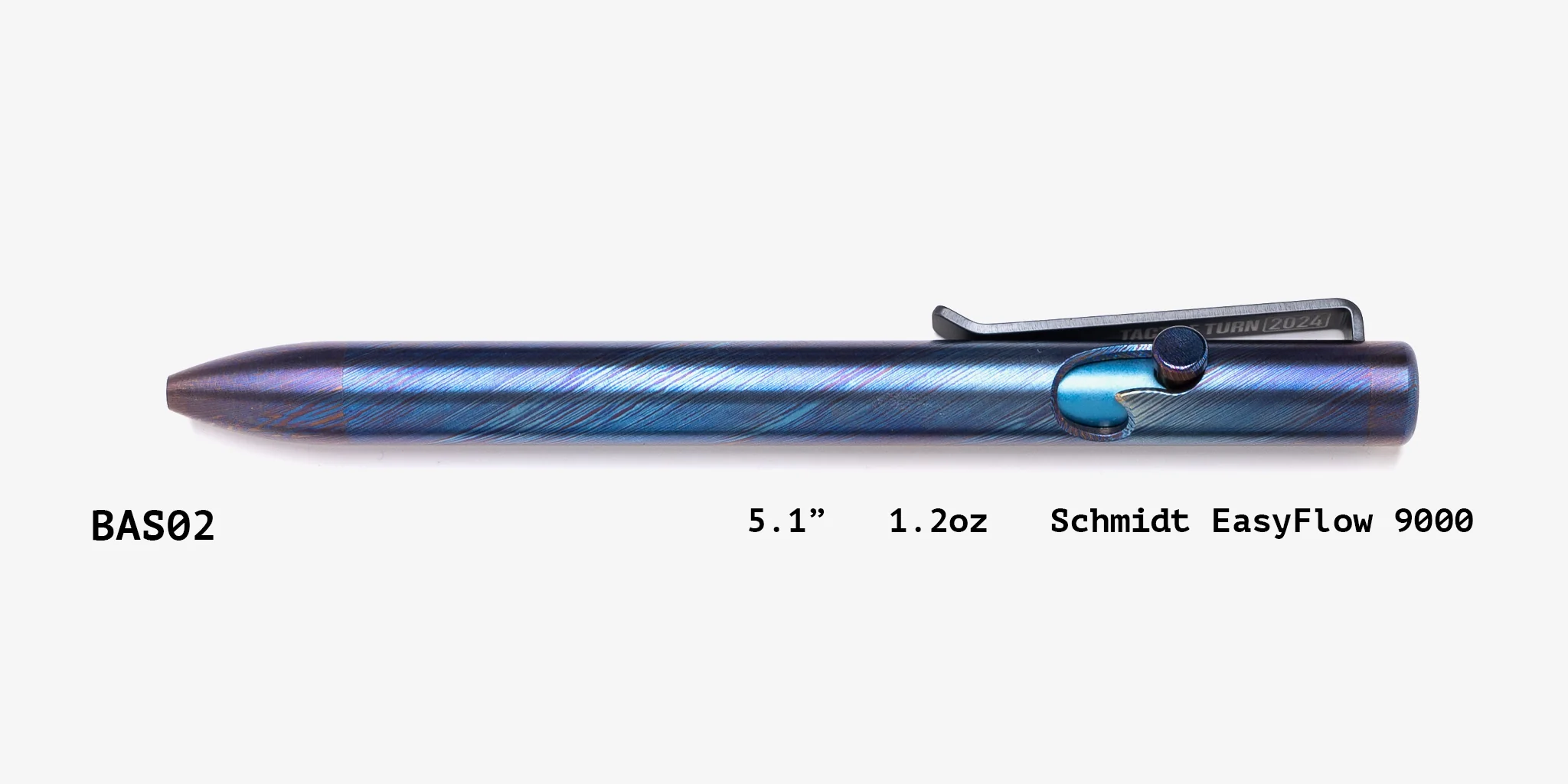 Full Titanium Damascus Bolt Action Pens - Image 24