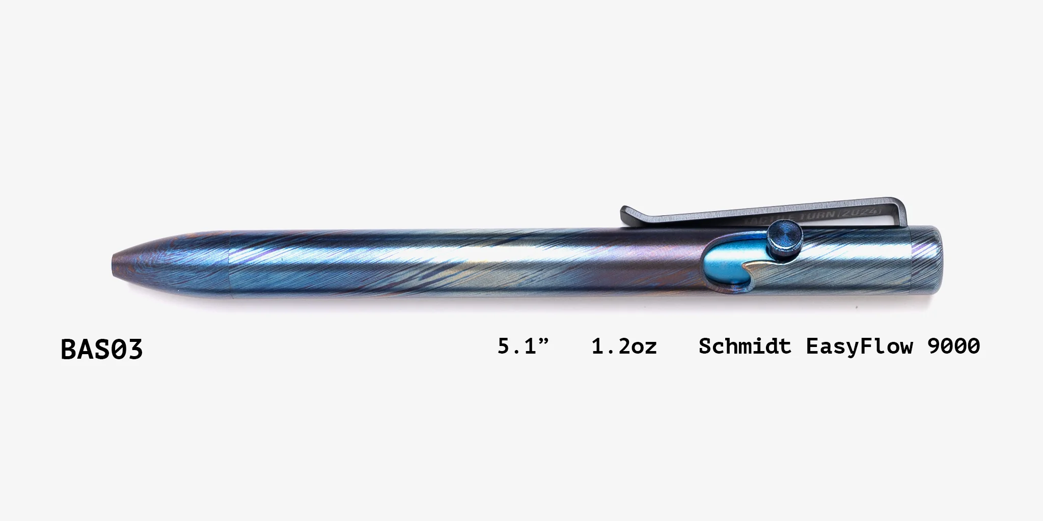 Full Titanium Damascus Bolt Action Pens - Image 25