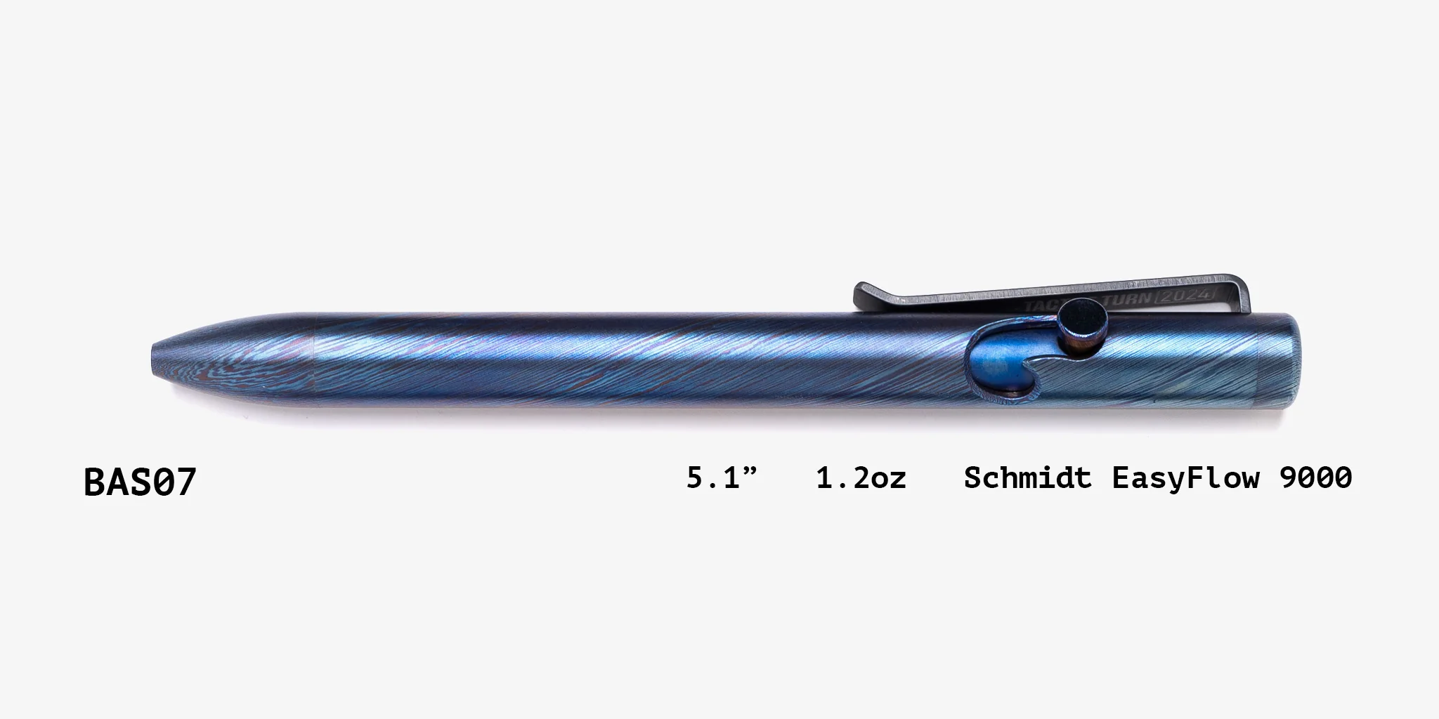 Full Titanium Damascus Bolt Action Pens - Image 29