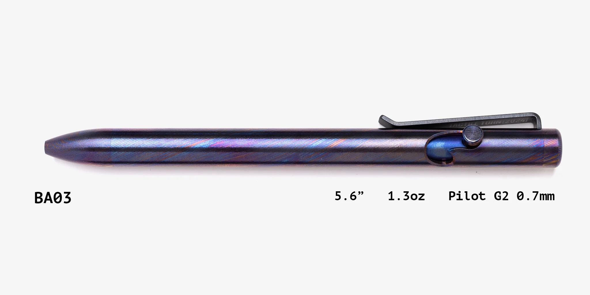 Full Titanium Damascus Bolt Action Pens - Image 3