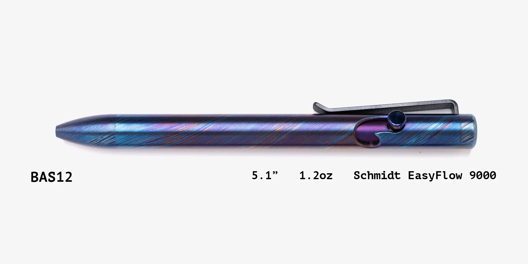 Full Titanium Damascus Bolt Action Pens - Image 34