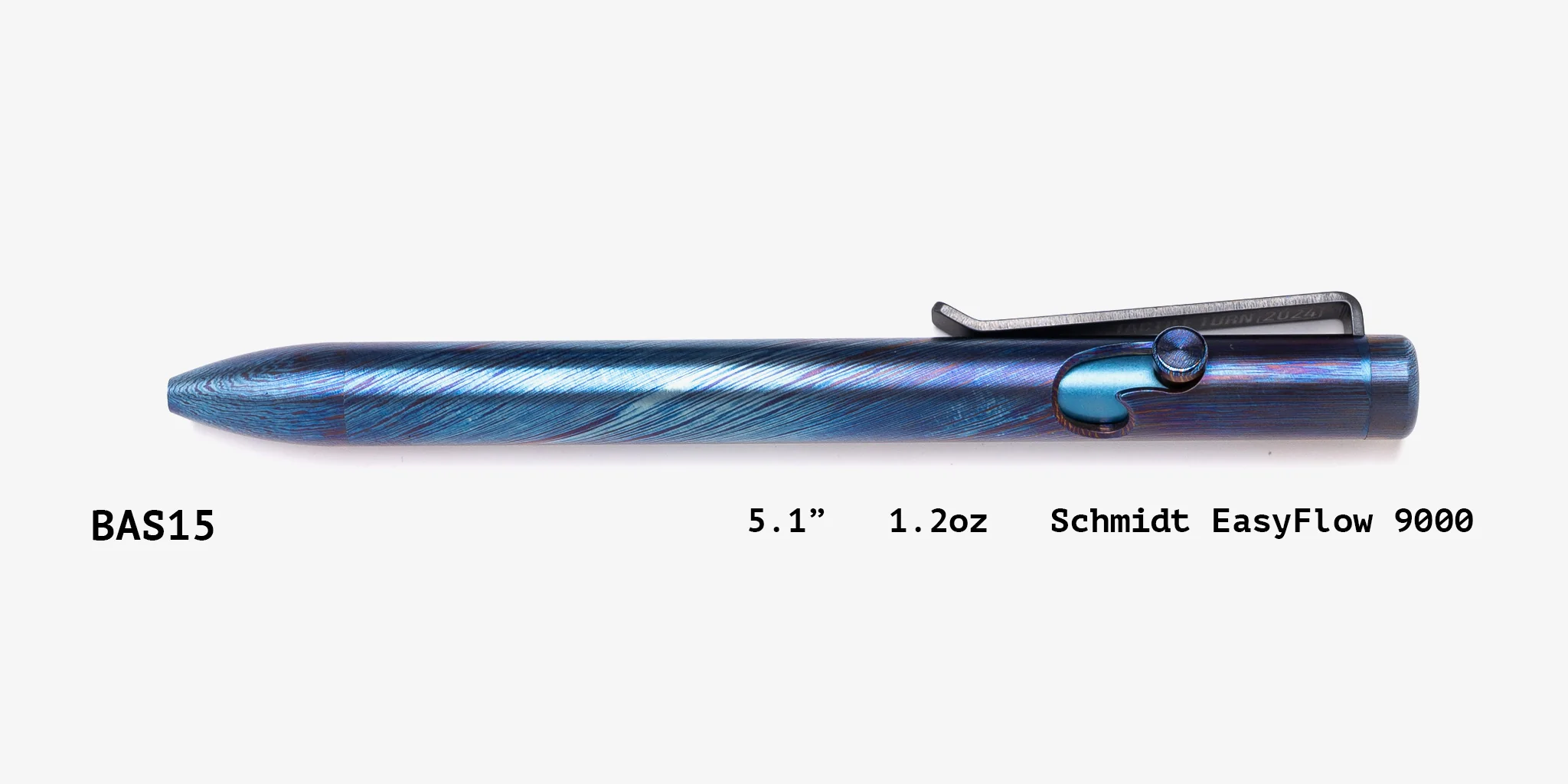 Full Titanium Damascus Bolt Action Pens - Image 37