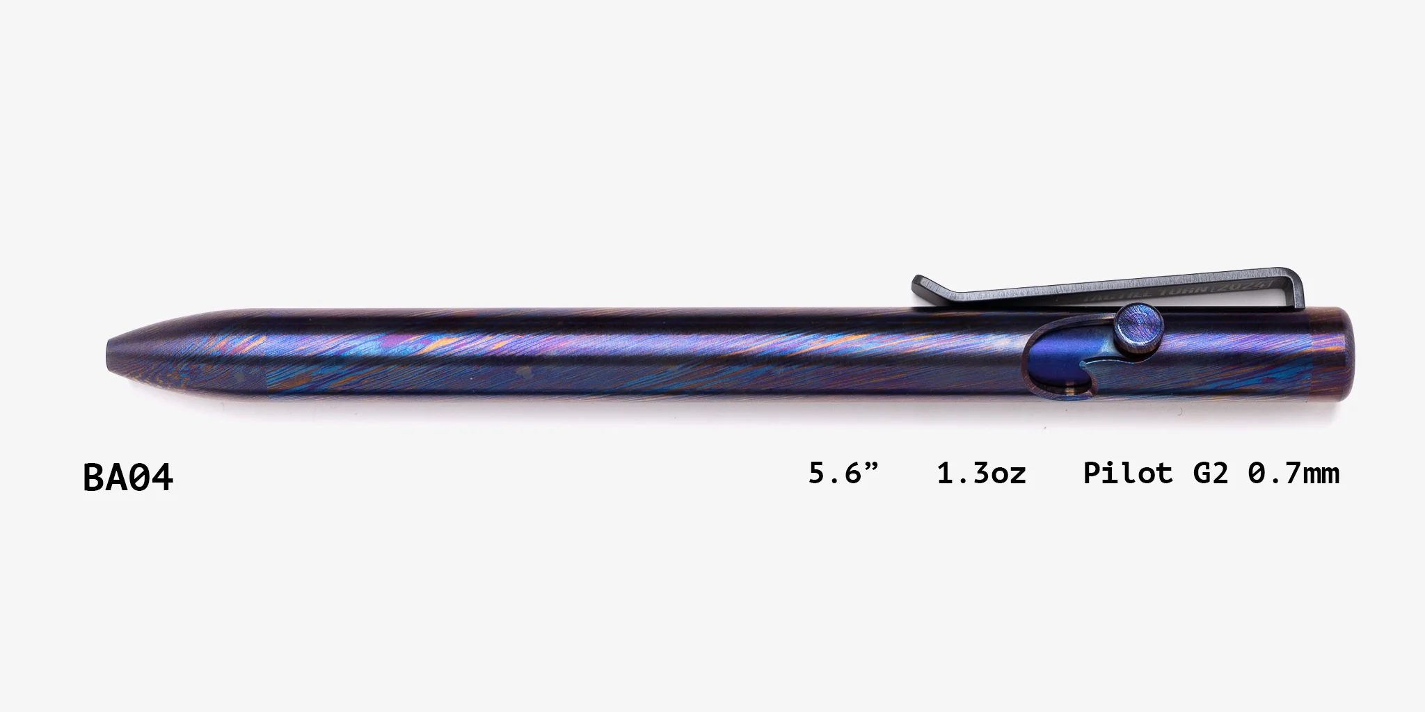 Full Titanium Damascus Bolt Action Pens - Image 4