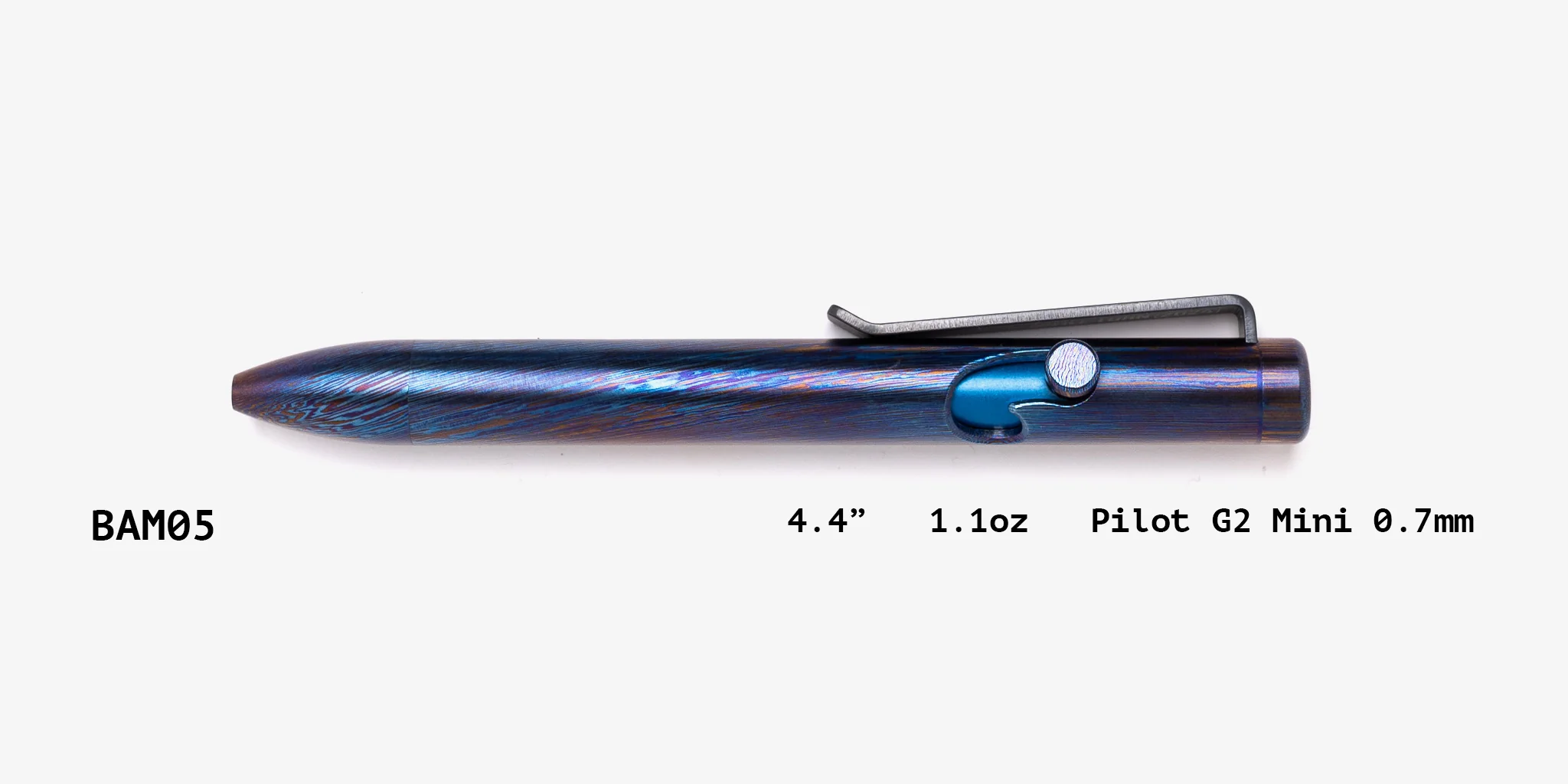 Full Titanium Damascus Bolt Action Pens - Image 42