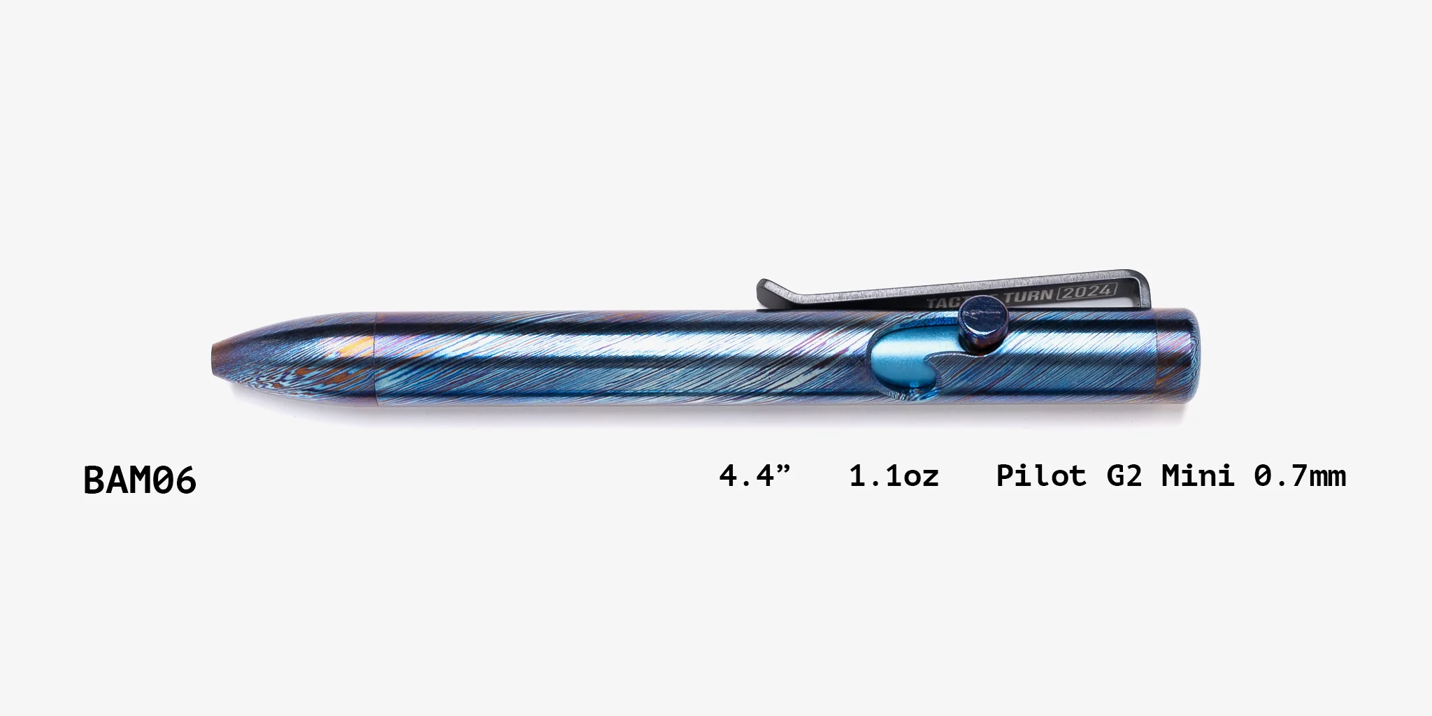 Full Titanium Damascus Bolt Action Pens - Image 43