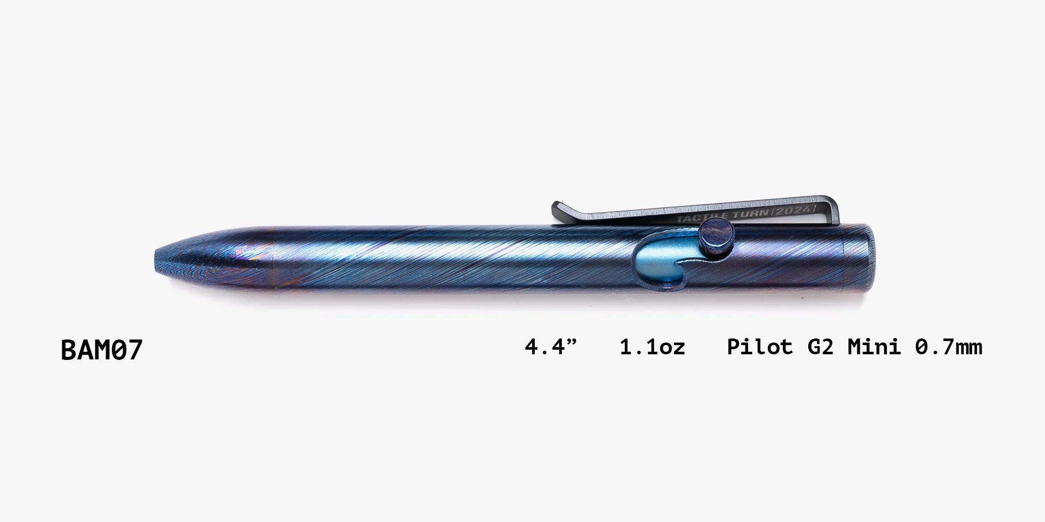 Full Titanium Damascus Bolt Action Pens - Image 44