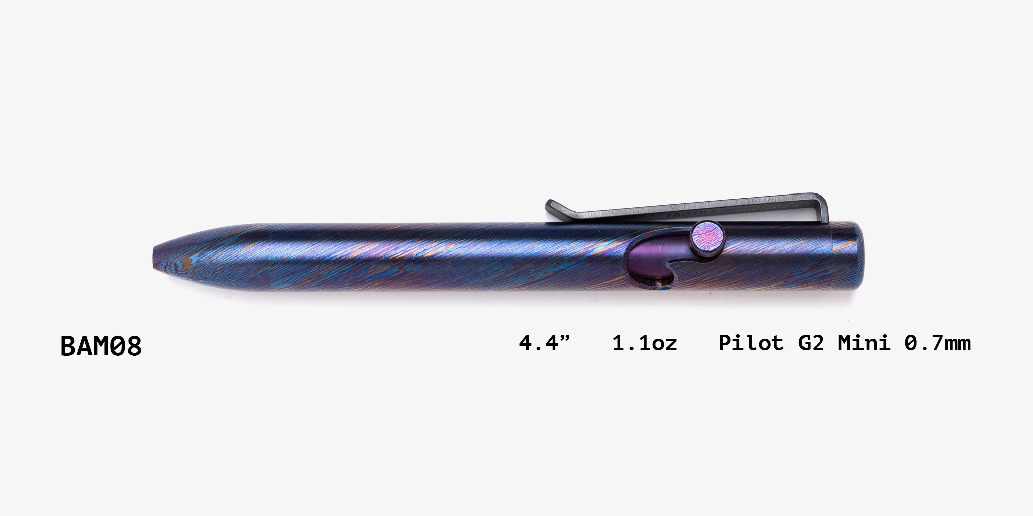 Full Titanium Damascus Bolt Action Pens - Image 45