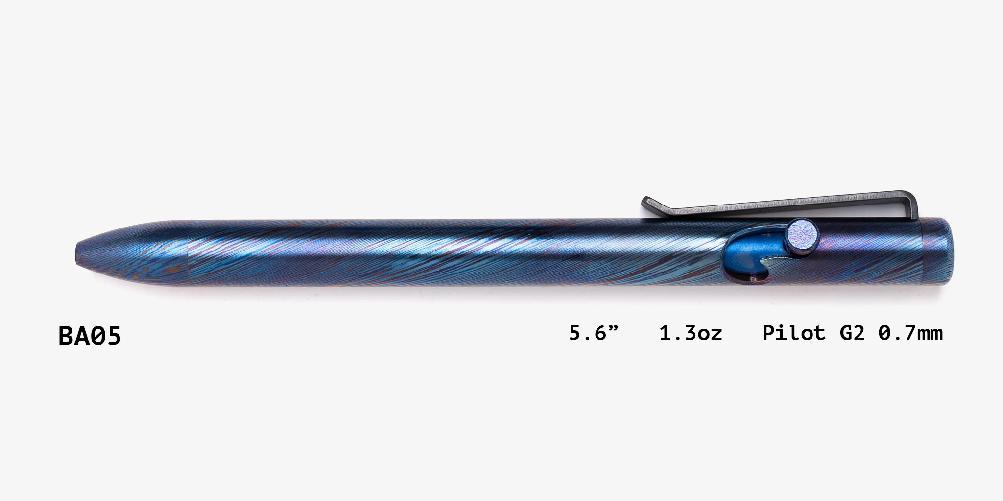 Full Titanium Damascus Bolt Action Pens - Image 5