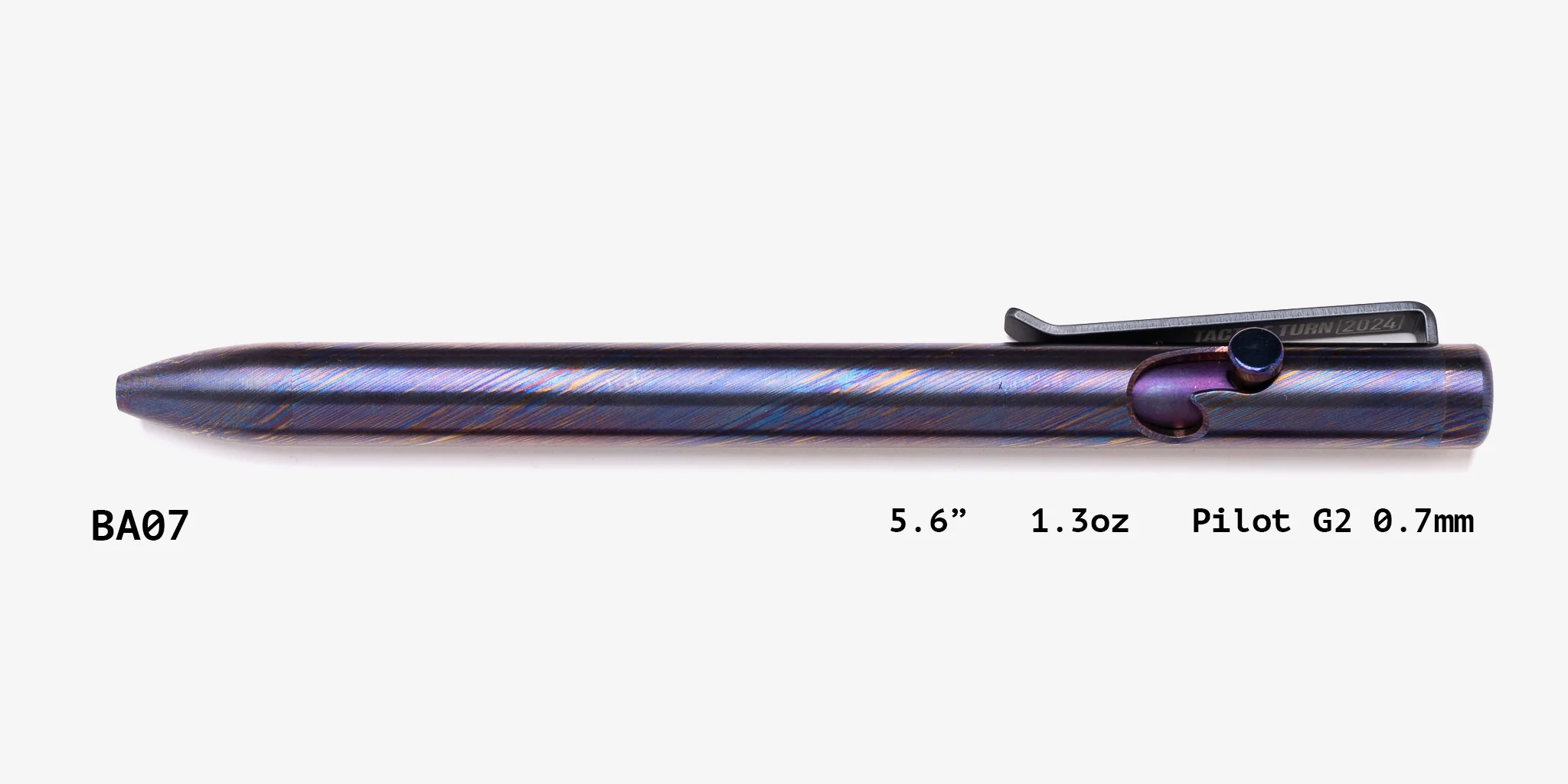 Full Titanium Damascus Bolt Action Pens - Image 7