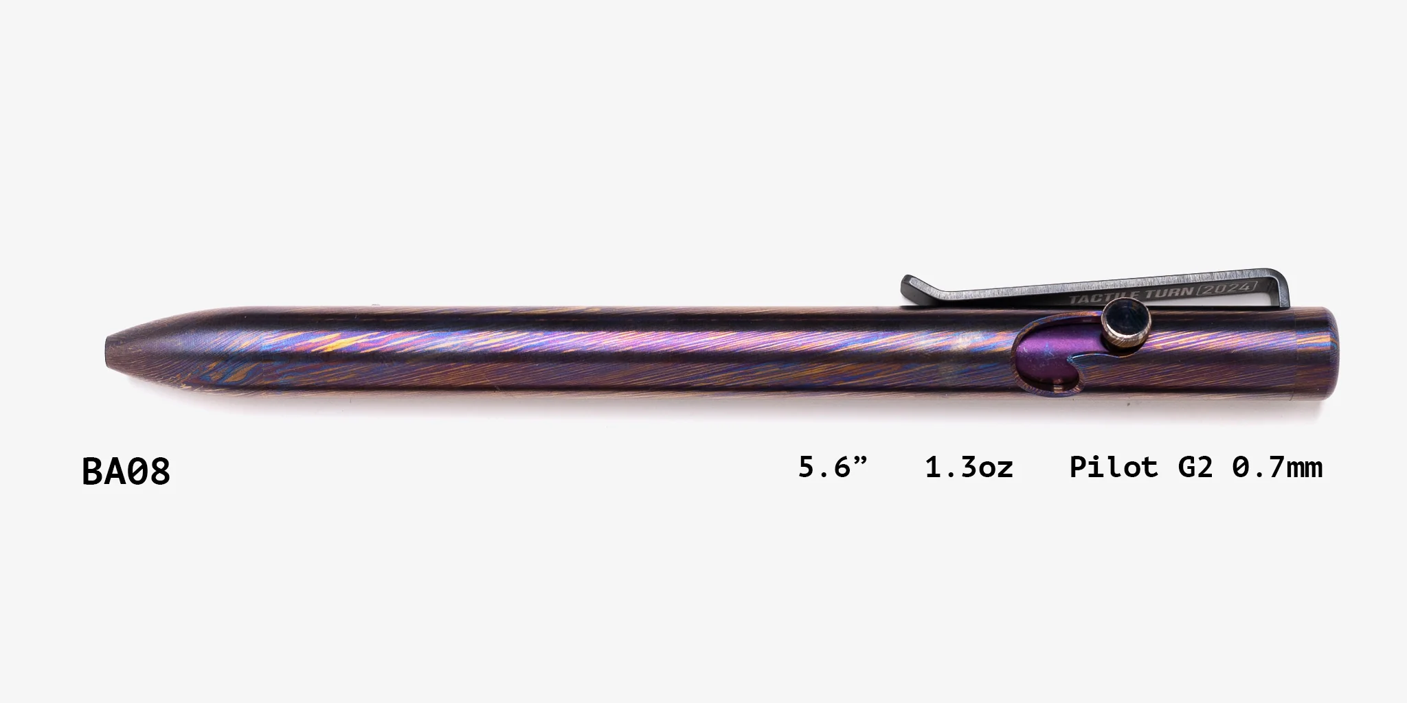 Full Titanium Damascus Bolt Action Pens - Image 8