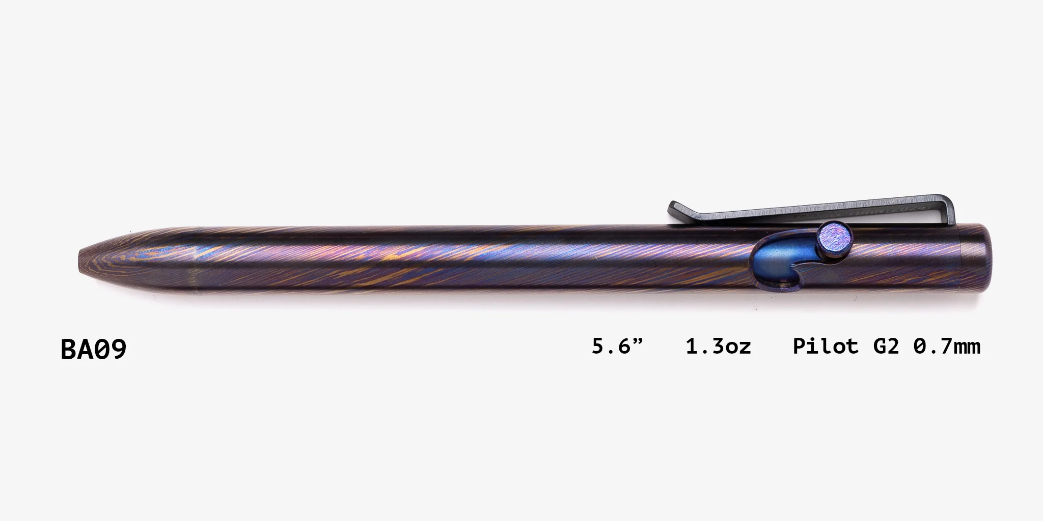Full Titanium Damascus Bolt Action Pens - Image 9