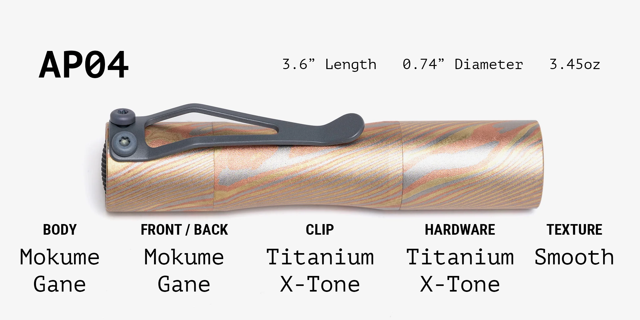 Mokume Gane Apollo Flashlight - Image 4