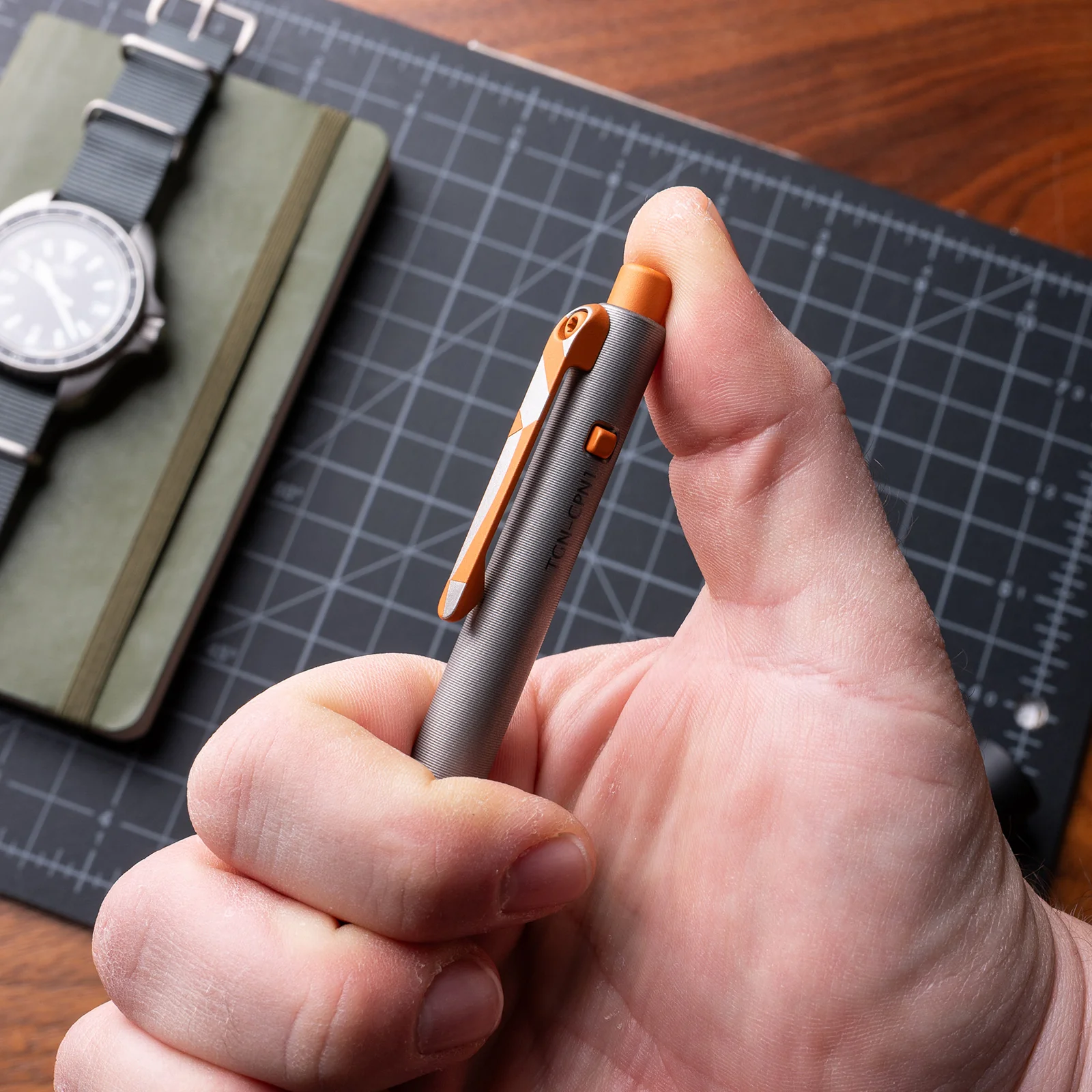 The Grey NATO Side Click Pen - Image 4