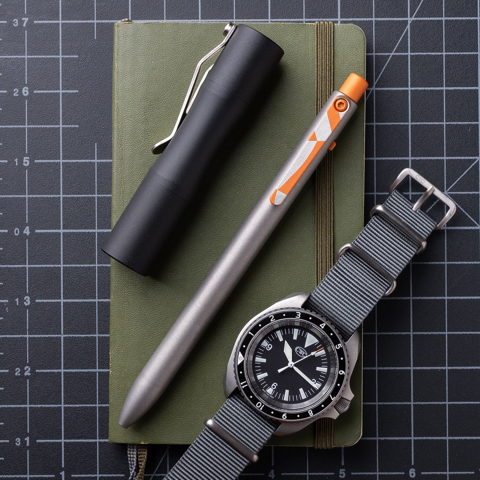 The Grey NATO Side Click Pen - Image 8