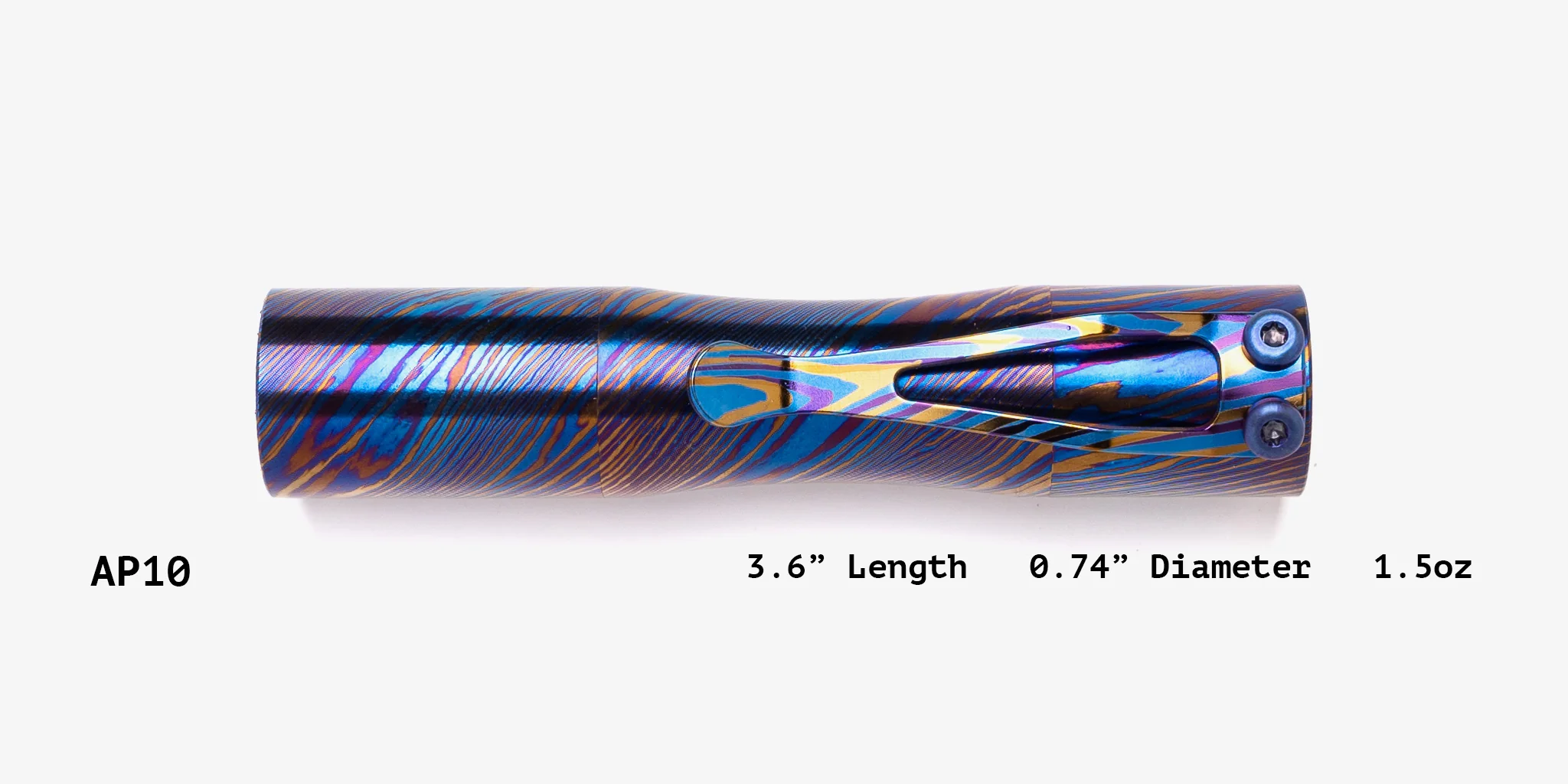 Titanium Damascus Apollo Flashlight - Image 10