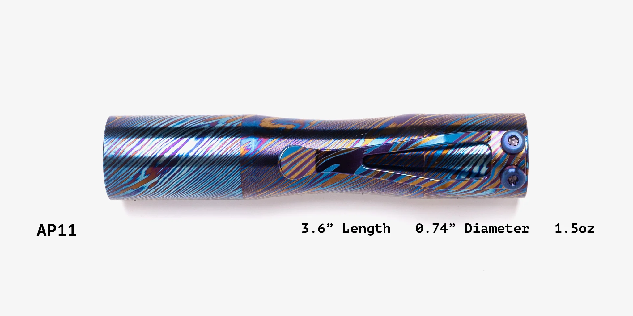 Titanium Damascus Apollo Flashlight - Image 11